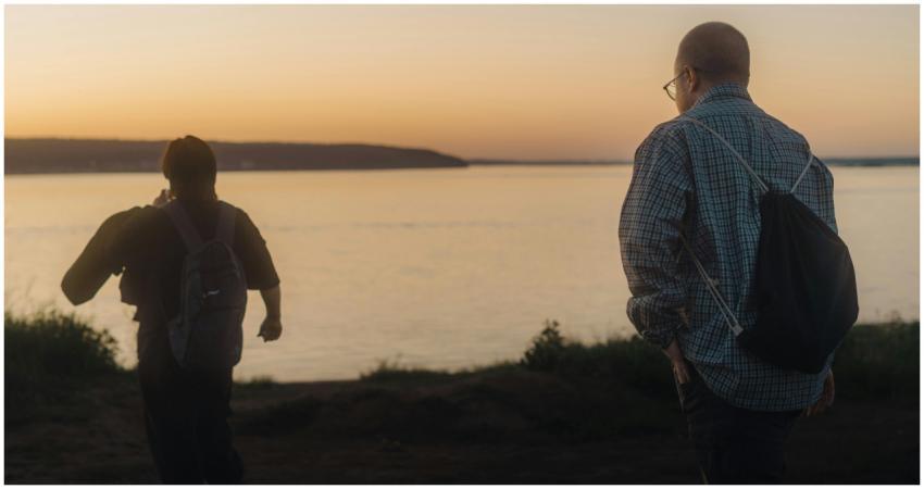 Two People Enjoying Scenic