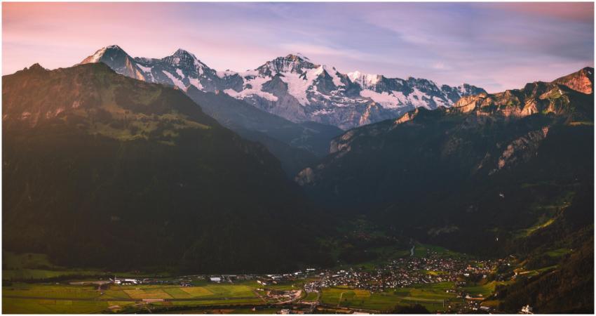 Breathtaking aerial view of majestic snow-covered