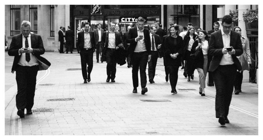 City Life Commute People