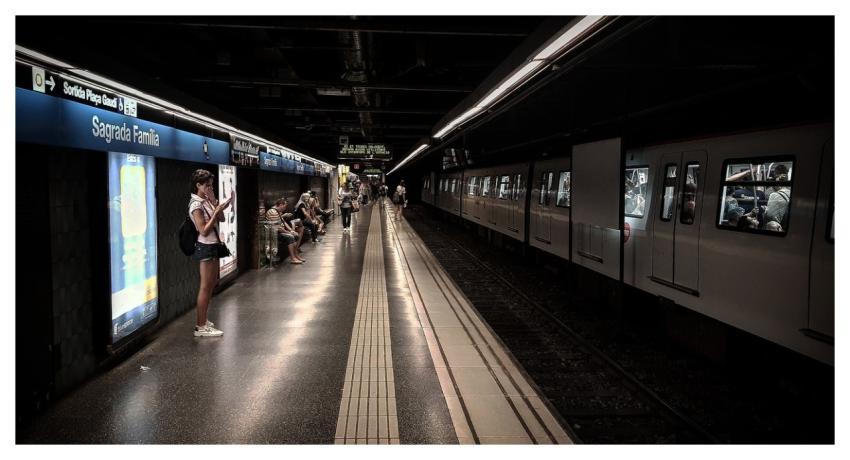 Spain Barcelona Metro Travel