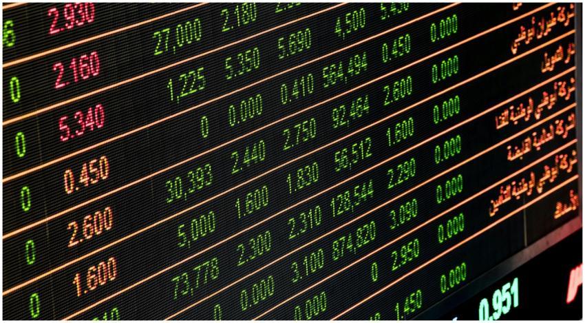 Detailed view of a stock market screen showing num