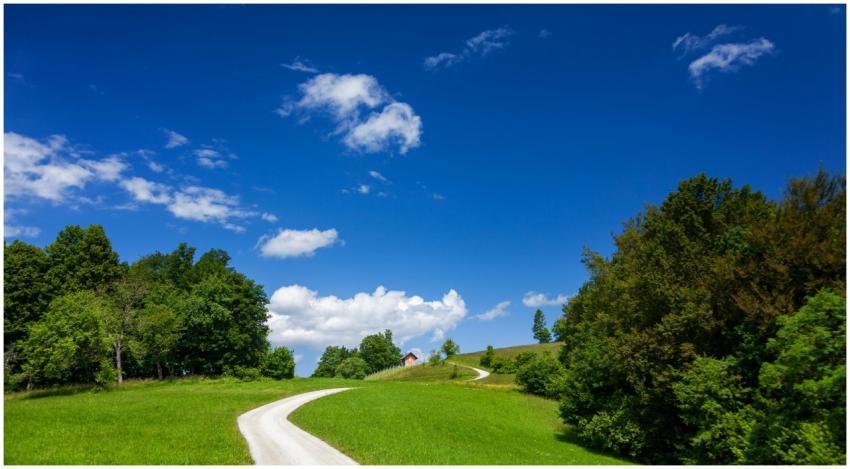 Free stock photo of blue sky, countryside, dirt ro