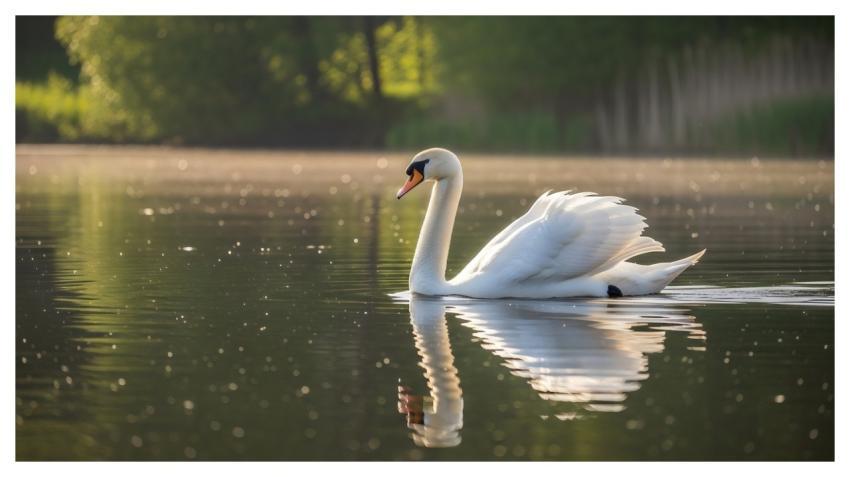 Swan Bird Water Lake