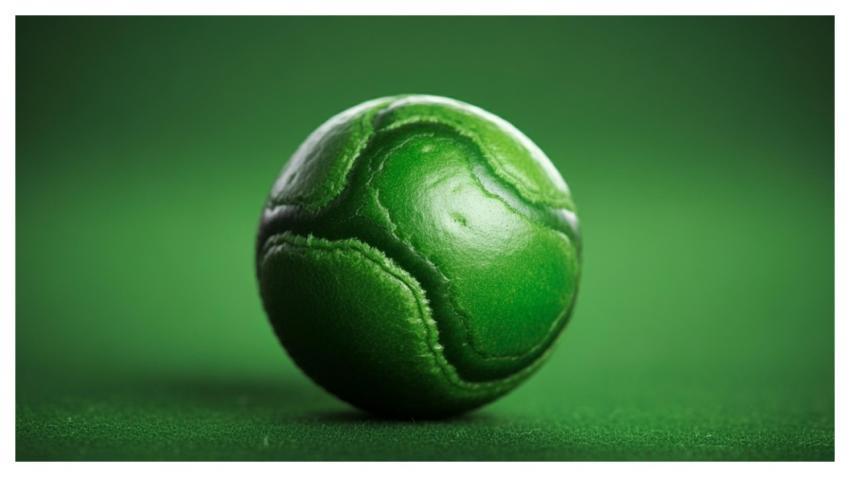 Ball Green Sports Closeup
