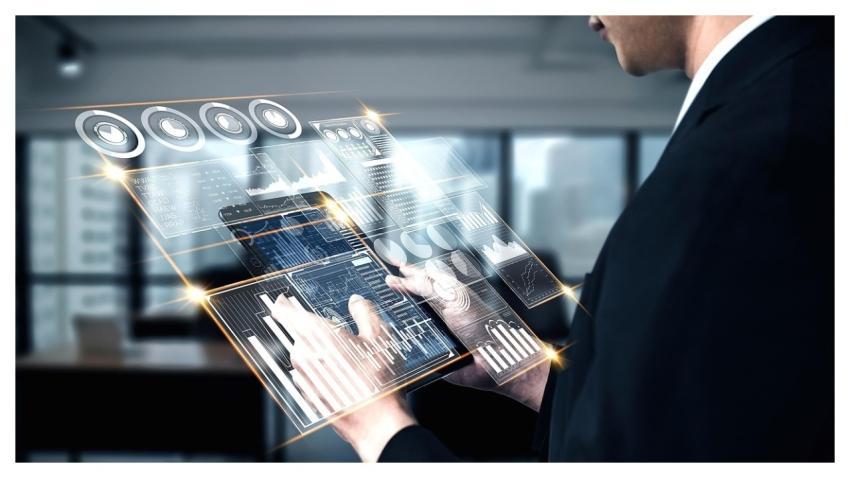 Technology Business Analysis Futuristic