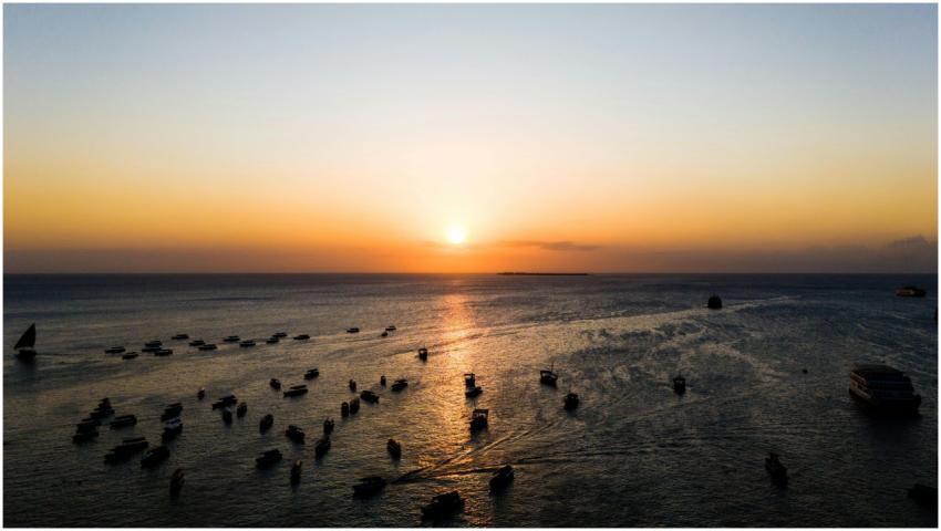 Free stock photo of sunset stone town, zanzibar