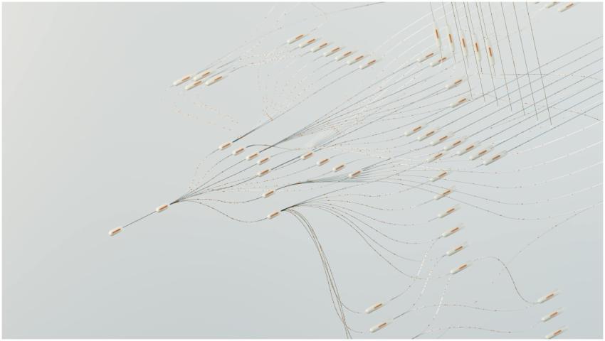 Abstract illustration depicting complex digital ne