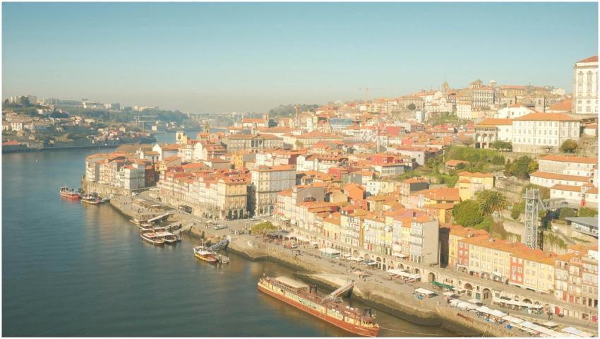 Breathtaking aerial view of Ribeira district along