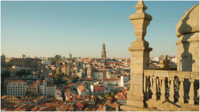 A picturesque view of Porto's cityscape featuring