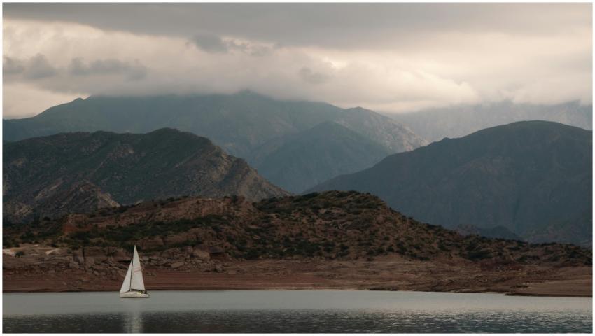 Sailboat Lake Potrerillos Mendoza
