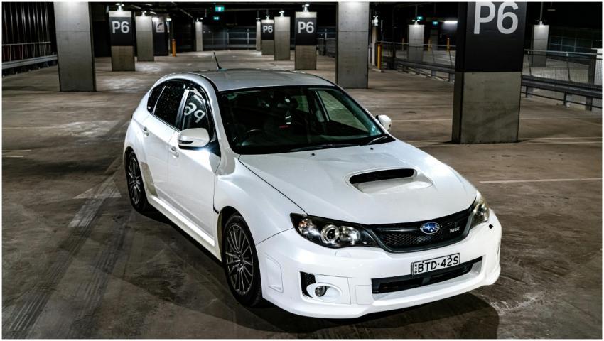 White Sports Car Underground