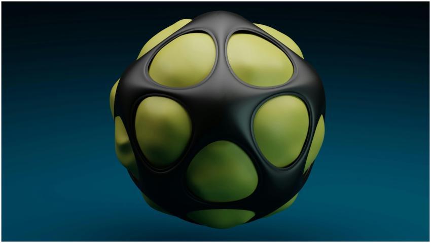 A visually striking futuristic 3D render of an abs