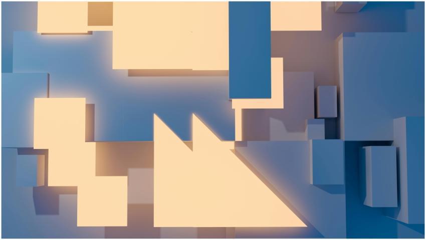 Modern abstract art featuring geometric shapes wit