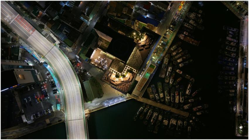 A captivating aerial image of Busan's cityscape at