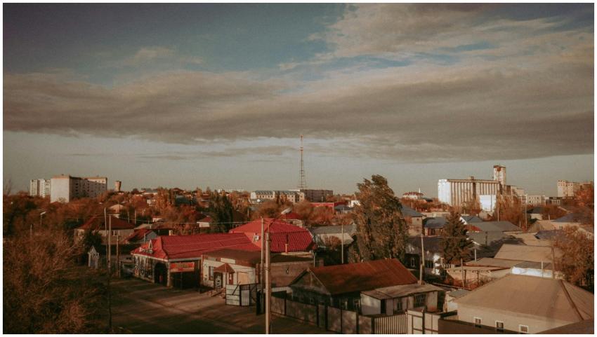 Scenic Urban Landscape Vintage