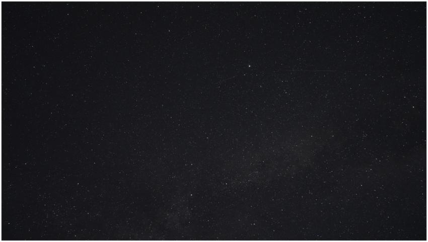 A clear and vibrant starry night sky captured in B