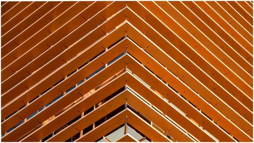 Low angle shot of a modern building facade in Barc