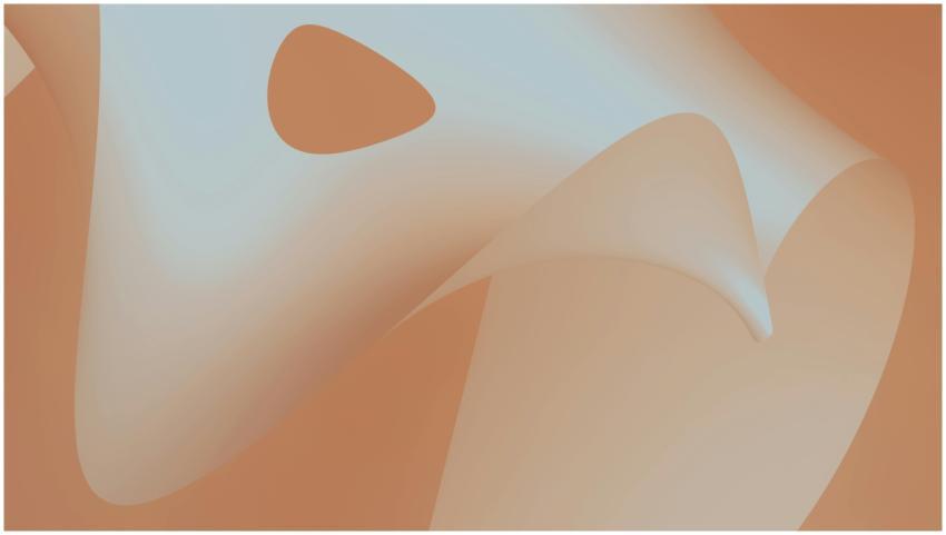 Elegant abstract artwork with flowing peach and be