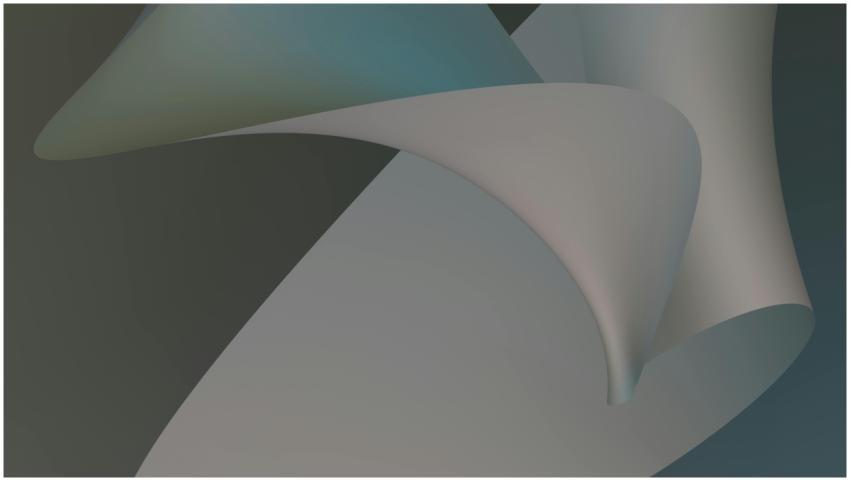 Intriguing abstract art featuring smooth fluid sha