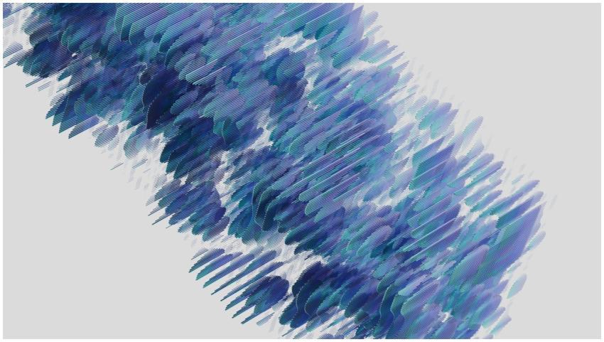 Dynamic abstract art with blue and purple brush st
