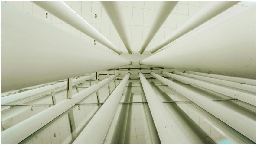 Abstract Architectural Interior Columns