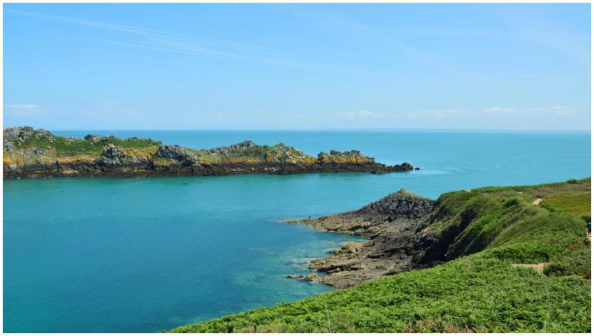 Beautiful coastal landscape in Cancale, Brittany,