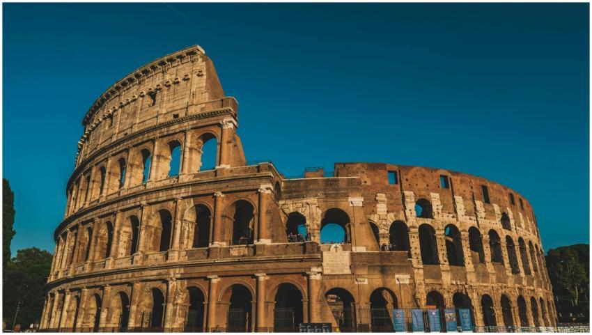Stunning view of the ancient Roman Colosseum in Ro
