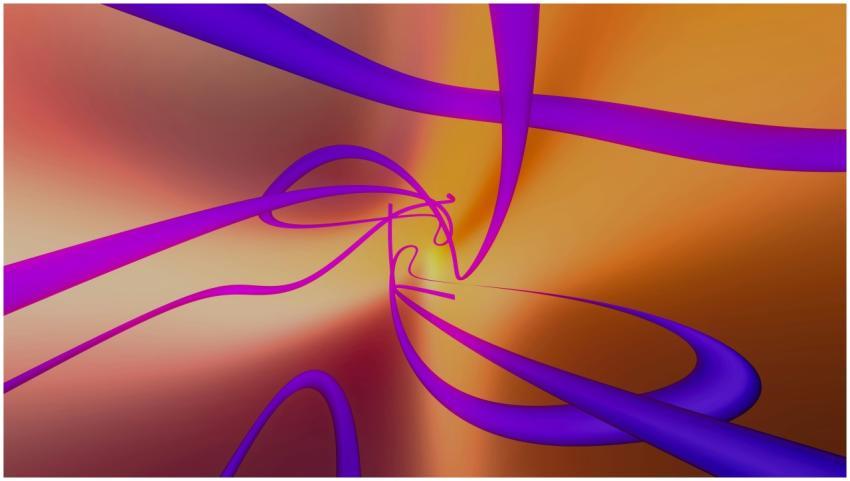 Colorful abstract digital art featuring dynamic cu