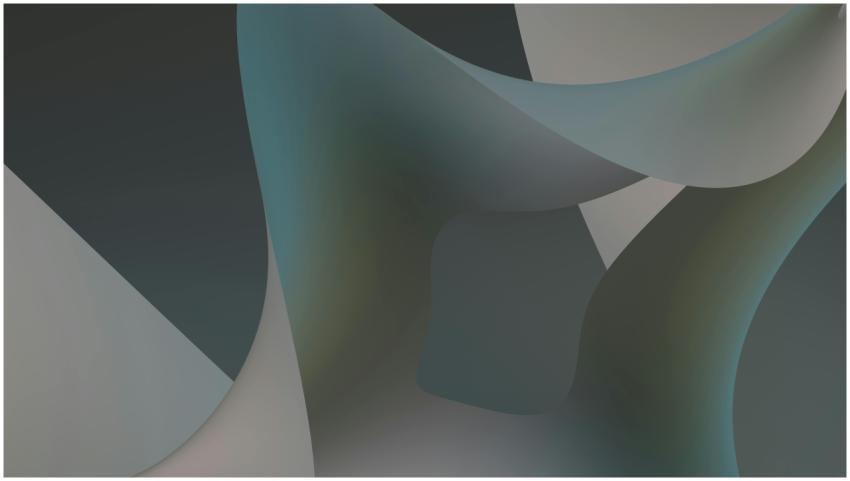 Abstract composition with smooth, curved shapes in