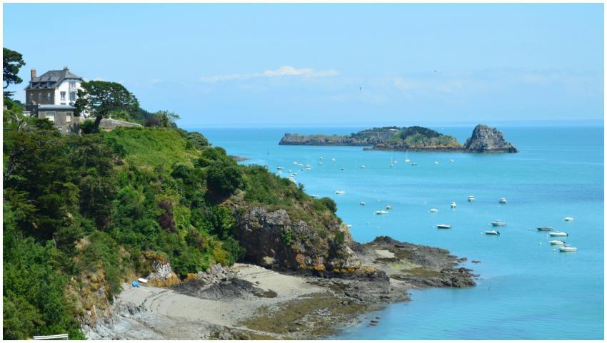 Stunning coastal landscape of Cancale, France feat