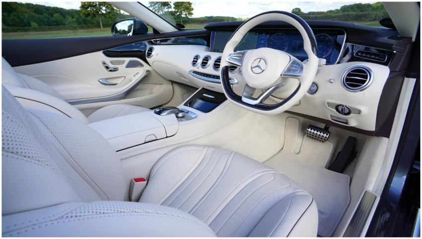 Explore the luxurious interior design of a white M