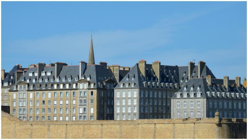Beautiful traditional buildings under a clear sky