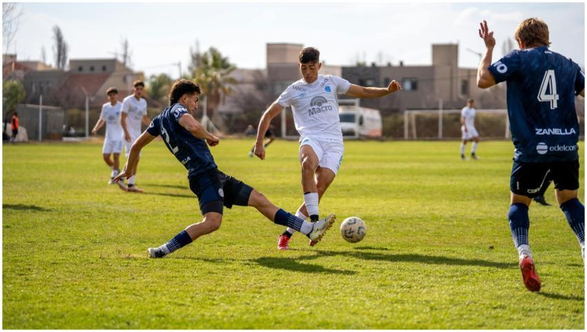 Players engage in a challenging football match on