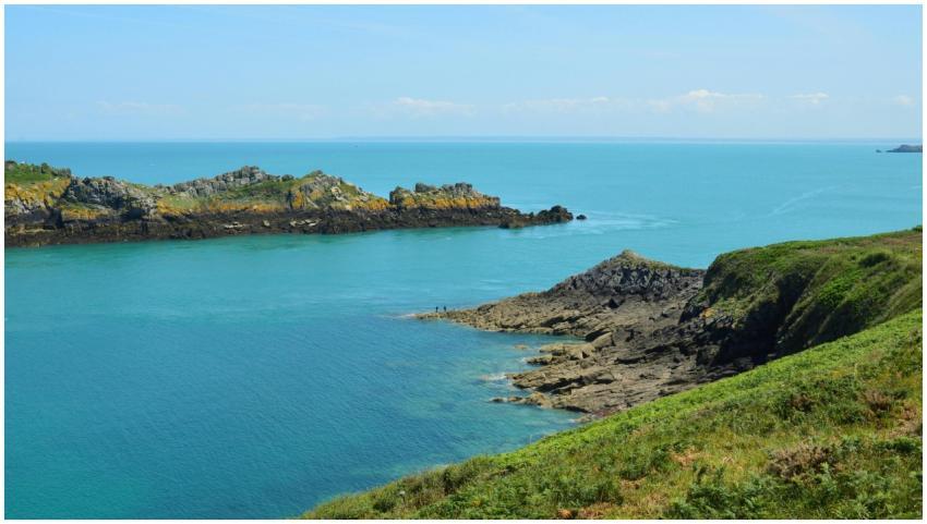 Beautiful coastal landscape in Cancale, Bretagne,