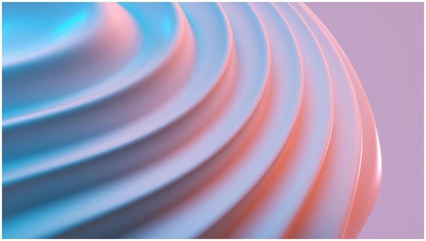 A captivating abstract design featuring smooth, cu