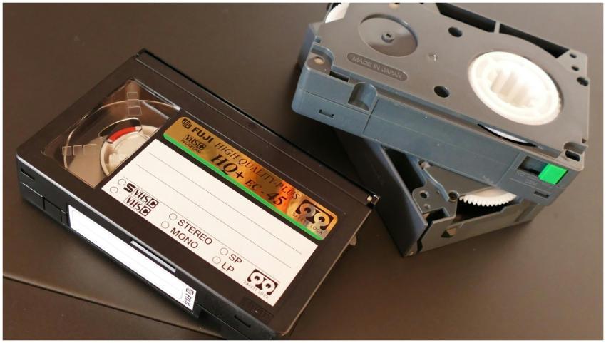 Explore a collection of vintage VHS tapes that evo