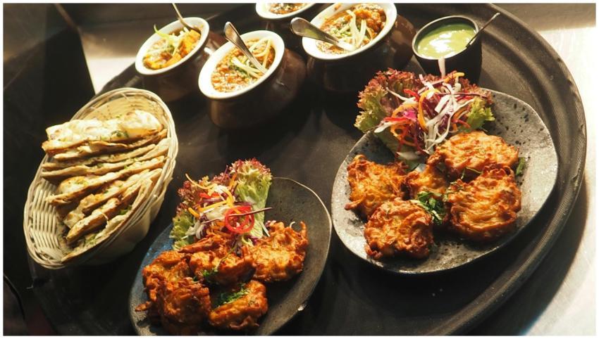 A flavorful assortment of Indian cuisine with vari