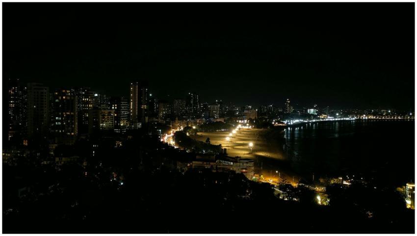 Stunning nighttime landscape of Mumbai's illuminat