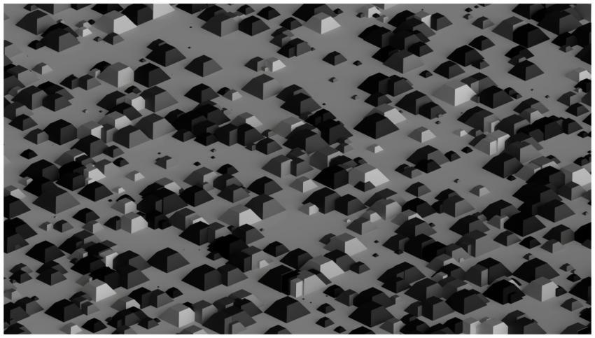 Abstract geometric pattern with monochrome isometr