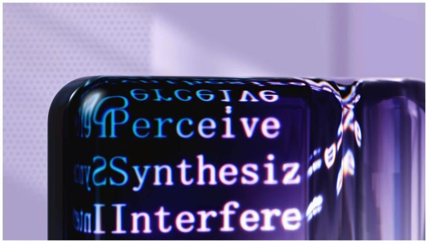 Futuristic abstract artwork showcasing AI concepts