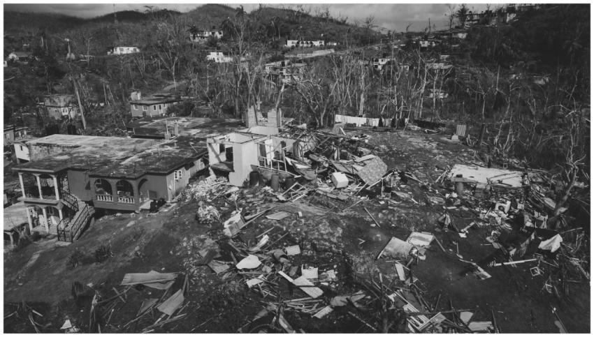 Aerial Hurricane Damage Jamaica