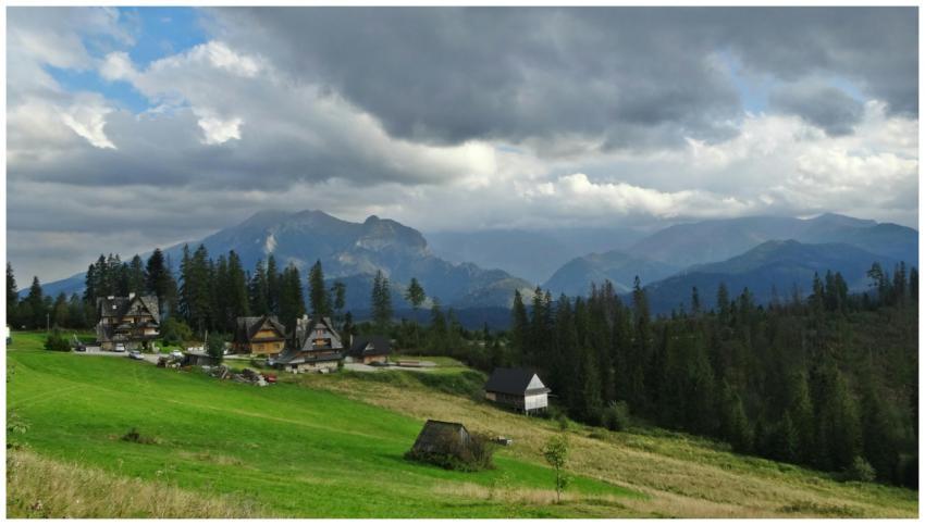 Picturesque mountain landscape in Bukowina Tatrzań