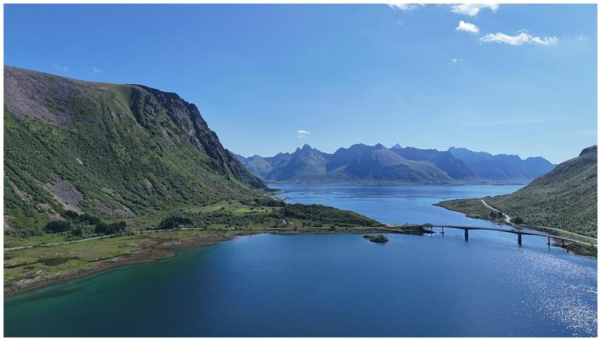 A breathtaking aerial view of the scenic Lofoten I