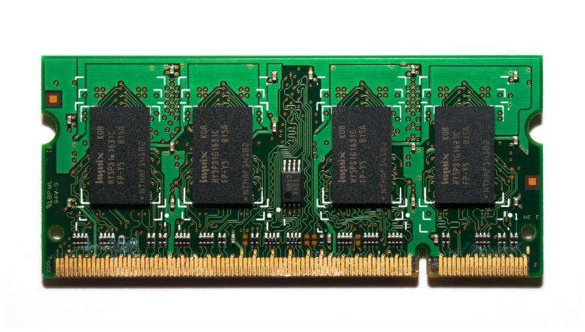 High-quality image of a computer RAM module showca