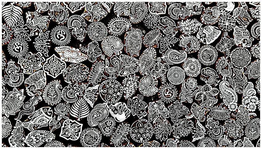 Detailed collection of traditional Indian block pr