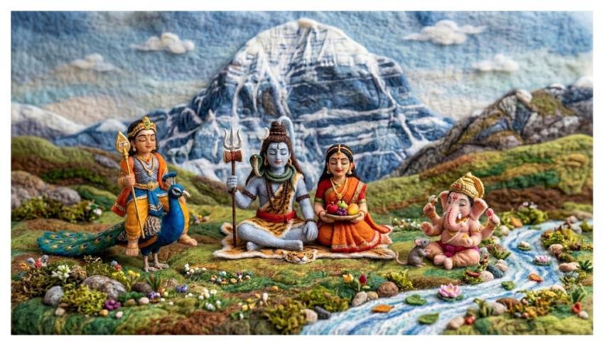 Needle Felting Felted Art Wool Sculpture Shiv Pari