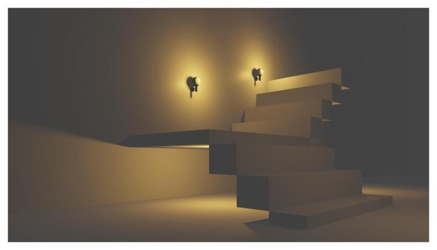 Stairs Free Background Geometry Wallpaper 4K