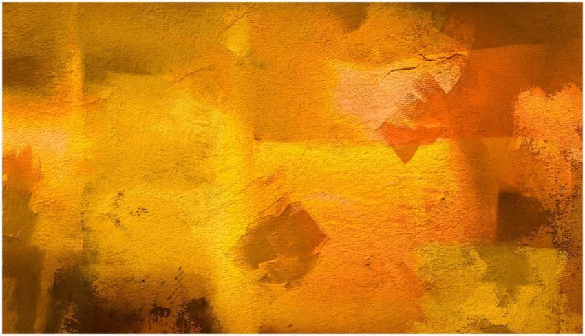 Abstract textured artwork with orange and yellow h