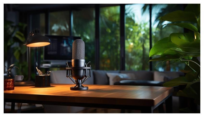 Podcast Microphone Audio Free Background