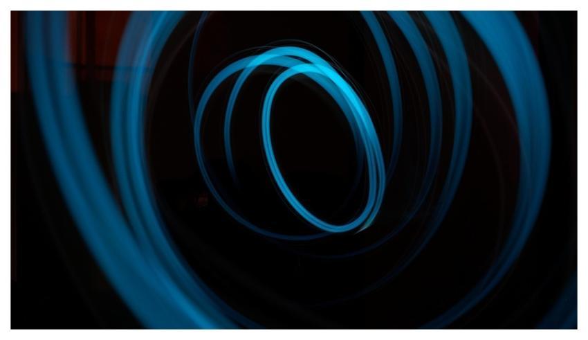 Dark Night Abstract Blue